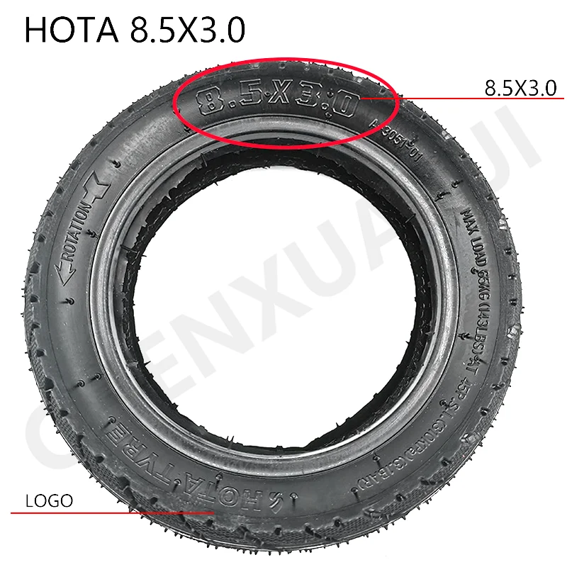 8.5 Inch 8.5x3.0 Tyre Tube for VSETT  9 ZERO   Pro Hoverboard Double Drive Dual Motor Electric Scooter 8 1/2X3.0 Tire