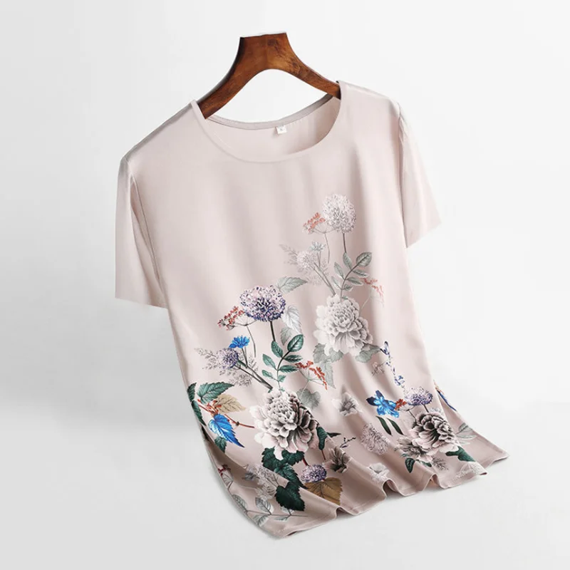 Женские рубашки модные футболки женский Принт В цветную полоску с коротким