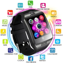 Bluetooth, умные часы Q18 с поддержкой Sim TF карта для мужчин и женщин Reloj умные часы для IOS Android samsung Xiaomi huawei A1 цифровые часы