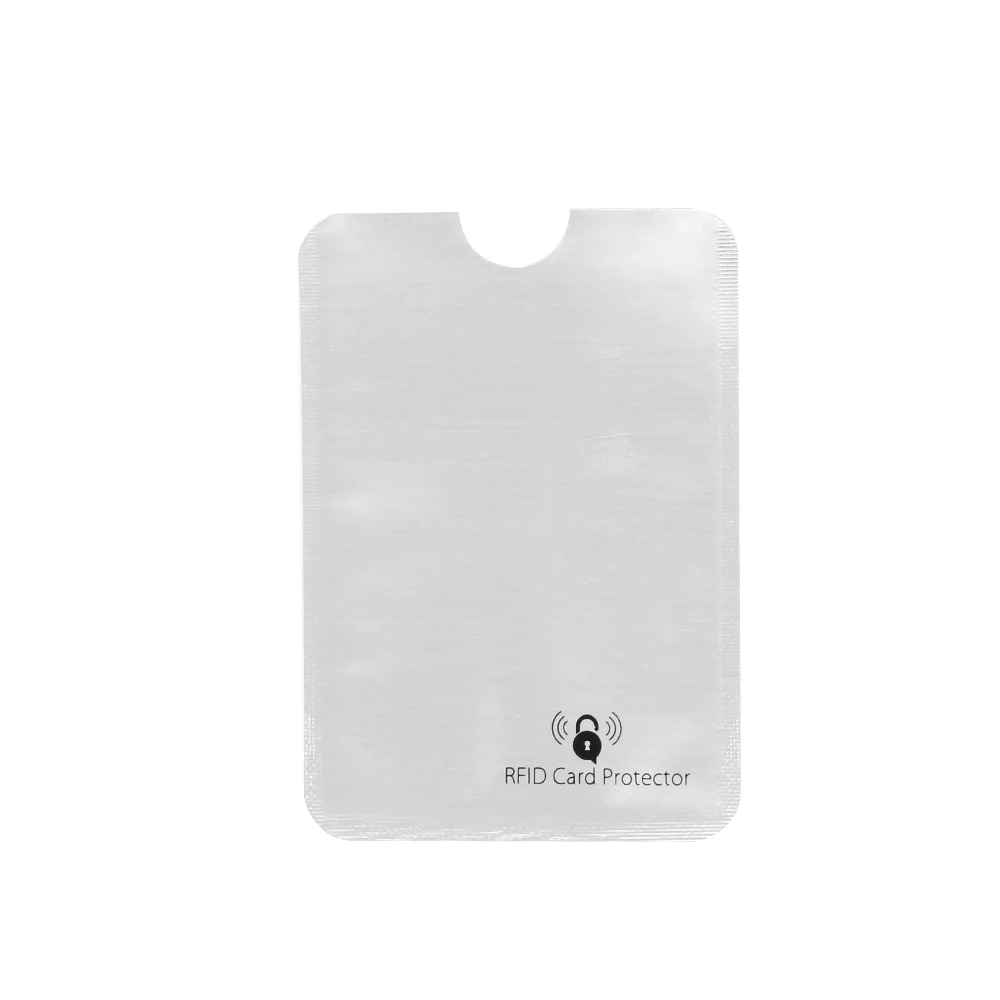 5 шт. защитный Противоугонный Считыватель RFID защита для кредитных карт блокирующий чехол для кожи алюминиевый чехол для банковских карт рукав кошелек - Цвет: White  2