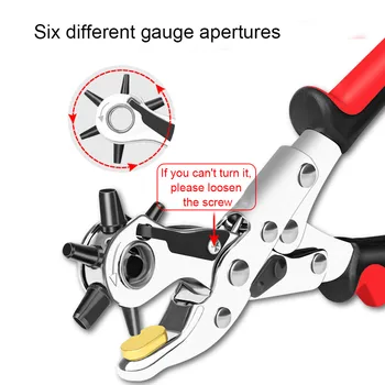 

Multifunction Punching Pliers Household Belt Puncher Leather Hole Punch Drilling Tool PAK55