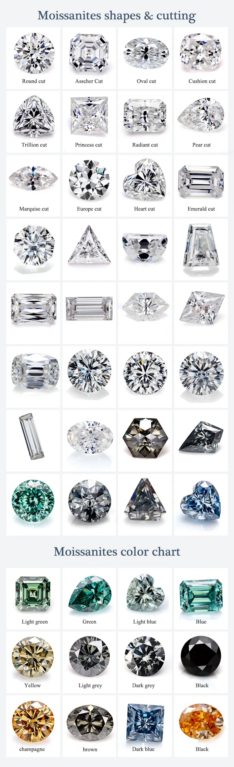 2021 HOT SALE ROUND CUT D VVS1 Top Quality SILVER RINGLoose Moissanite Gemstone Factory Fine Jewelry Wholesale Price Moissanite
