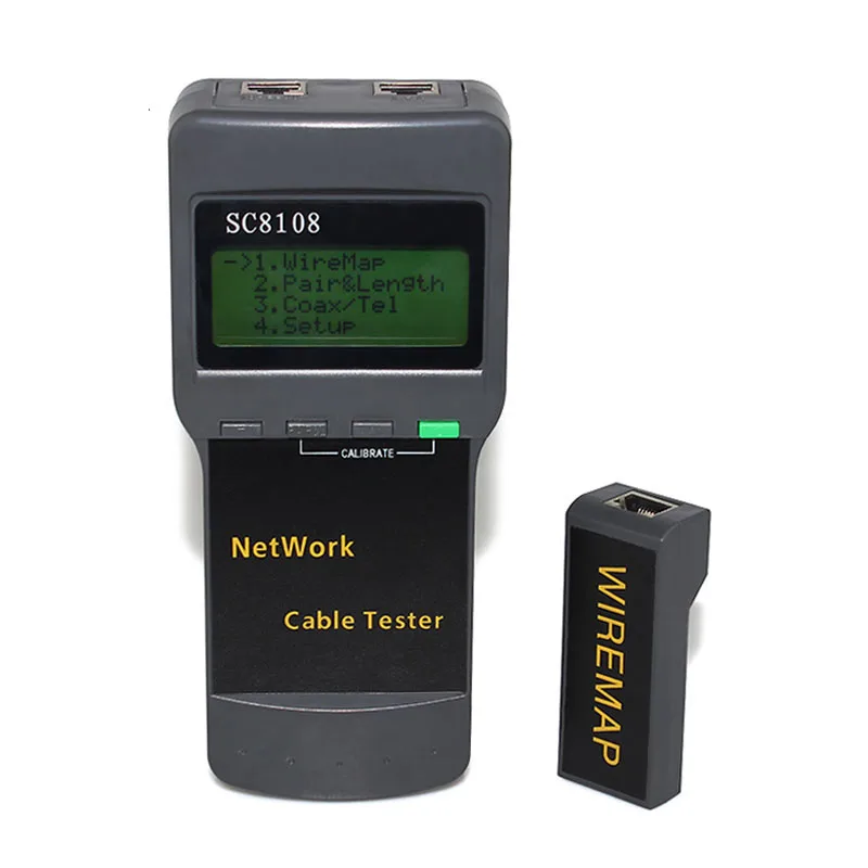 SC8108 сетевой кабель тестовый er LAN Телефон провода метр Cat5 RJ45 Mapper дальний конец