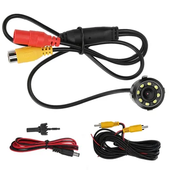 

Car 170 Degree 8LEDs Light HD Night Vision Car Rear View Backup Camera Monitor with 18.5mm / 0.7in Hole Car Accessories