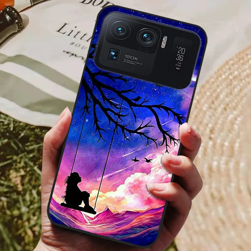 Premium Black Bumper Soft TPU Silicone Back Cover for 6.81-inch Smartphones