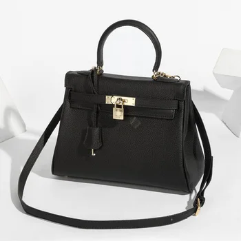 

2020 New Genuine Leather Women Crossbody Bags Casual Totes Luxury Designer Ladies Handbags Fashion Female Shoulder Messenger Bag