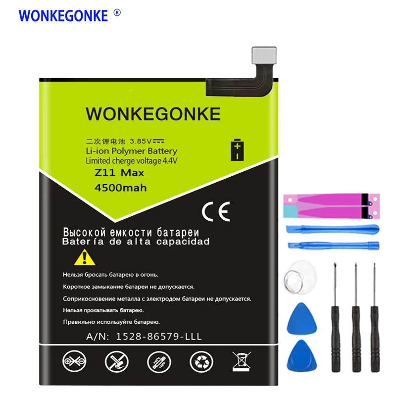 Аккумулятор WONKEGONKE Li3839T43P6h406790 для ZTE Nubia Z11 Max NX523 NX523J мобильный телефон | Мобильные