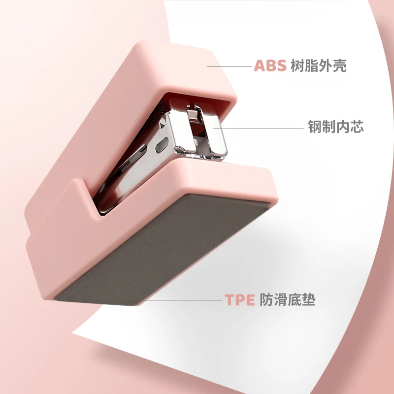 Deli Mini Stapler Machine With Staples 24/6 26/6 Samll Fashion Paper Stapler for Stationery Office Accessories School Supplies