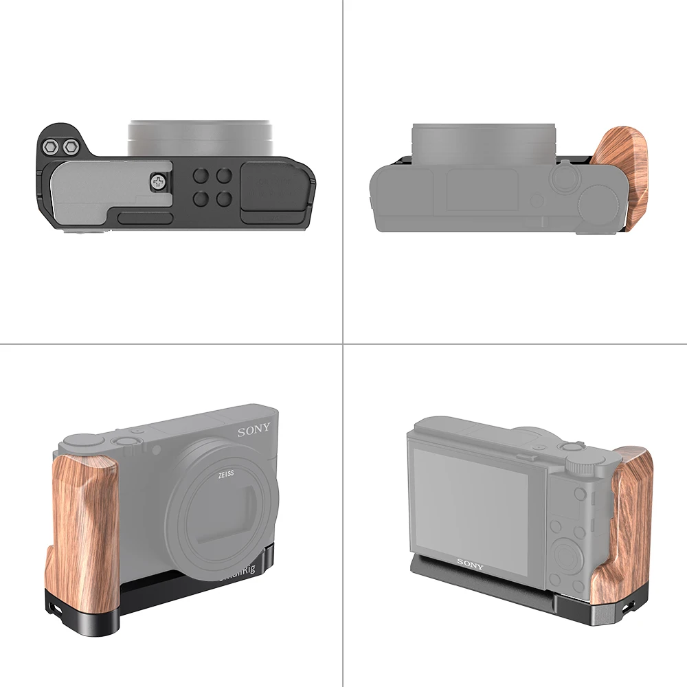 SmallRig RX100 M7 L 字型木製グリップ Sony RX100 III / IV / V