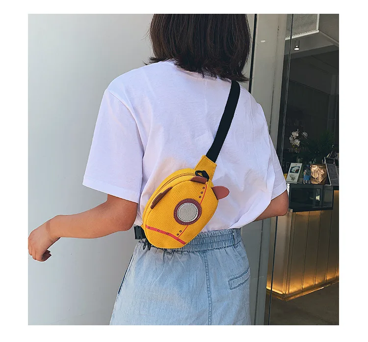 

2019 New Single Shoulder Day Korean Submarine Style Women's Bag Canvas Bag Simple Messenger Bag