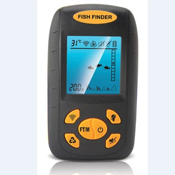 

Alarm Fish Finder Fishfinder No Battery LCD display ABS Plastic Lifting rope