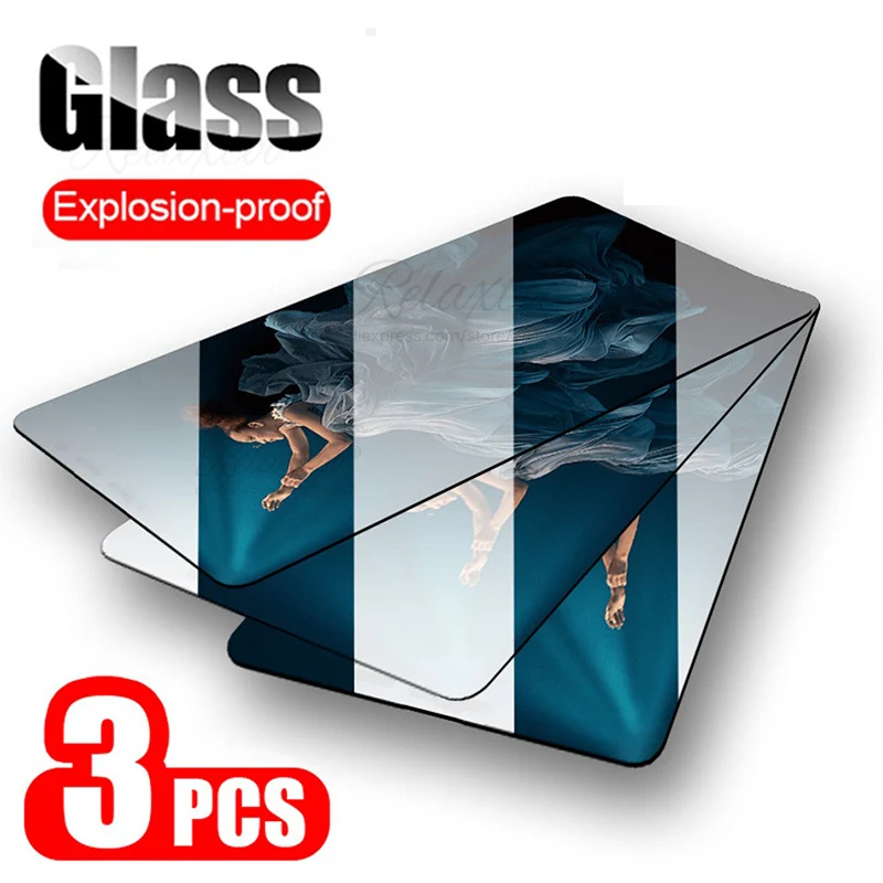 

3PCS 9H Tempered Glass For Huawei P40 P30 P20 Lite pro honor 10i view 20 10 Screen Protector honor 10lite Protective Film