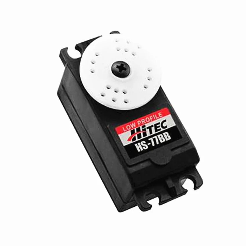 Фото Тонкий Аналоговый сервопривод HiTec HS-77BB с высоким крутящим моментом для радиоуправляемых автомобилей/подводных лодок/грузовиков/самолетов класса 120/самолетов с задним ходом №4