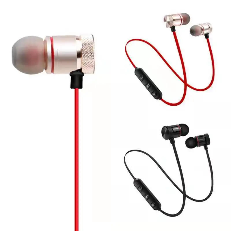 

Bluetooth headset binaural light and compact sports wireless Bluetooth headset into the earplugs magnetic suction