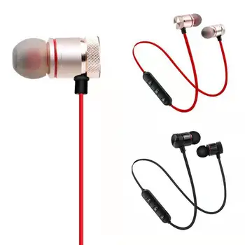 

Bluetooth headset binaural light and compact sports wireless Bluetooth headset into the earplugs magnetic suction