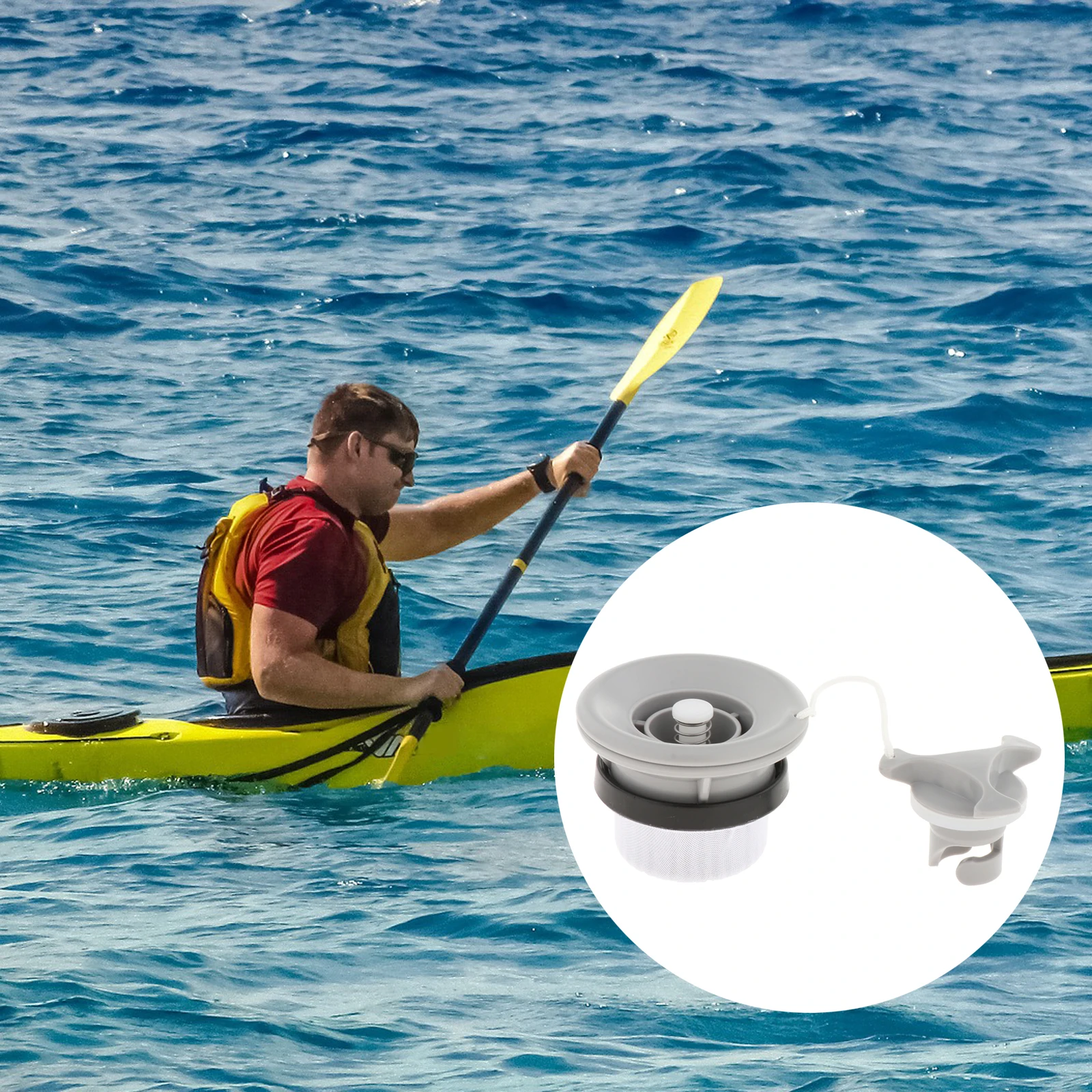 6 Holes Kayak Air Valve Inflatable Boats Board Surfboard Valves Canoe Pump Adaptor for Airbed | Спорт и развлечения