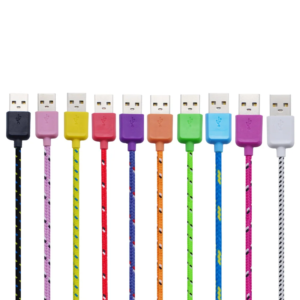 1 м 2 м 3 м Micro USB кабель для быстрой зарядки нейлоновый USB кабель для синхронизации данных кабель для мобильного телефона для samsung S6 S7 Note 5 Xiaomi huawei