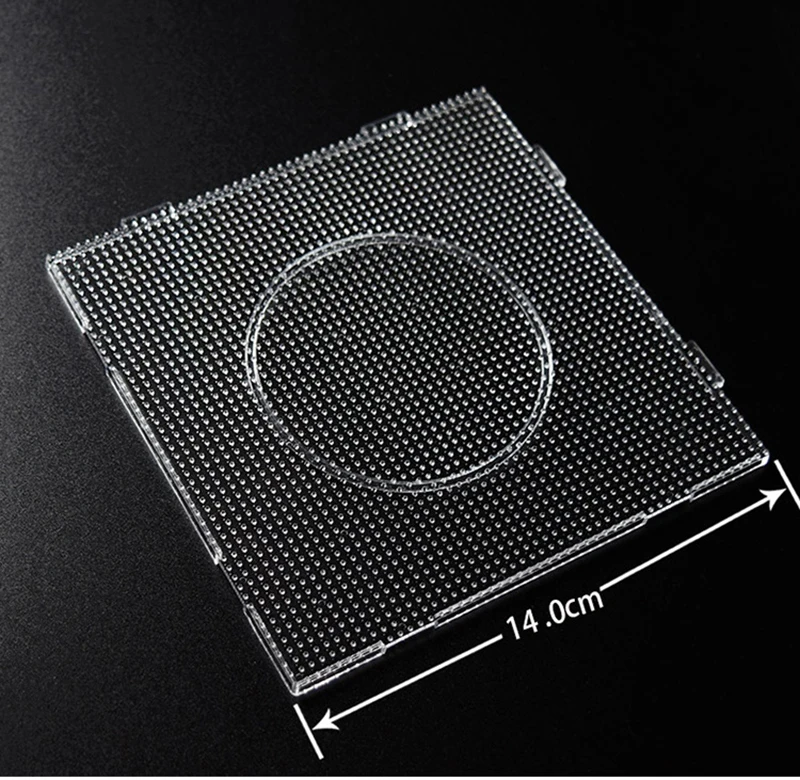 4PCS 2.6mm Mini Hama Fuse Beads Transparent Big Square Pegboards Beads Boards DIY Material Template Perler Artkal Beads Pegboard 2