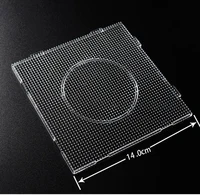 4PCS 2.6mm Mini Hama Fuse Beads Transparent Big Square Pegboards Beads Boards DIY Material Template Perler Artkal Beads Pegboard 2