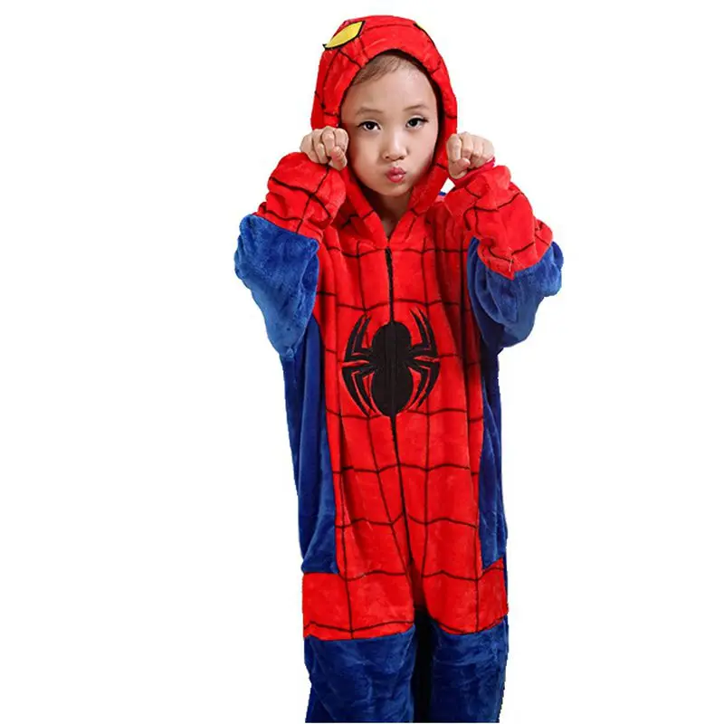 

Spider Kigurumi Animal Kids Anime Unicorn Tiger Cosplay Costume Funny Suit School Party Student Games Onesies Performance Pajama
