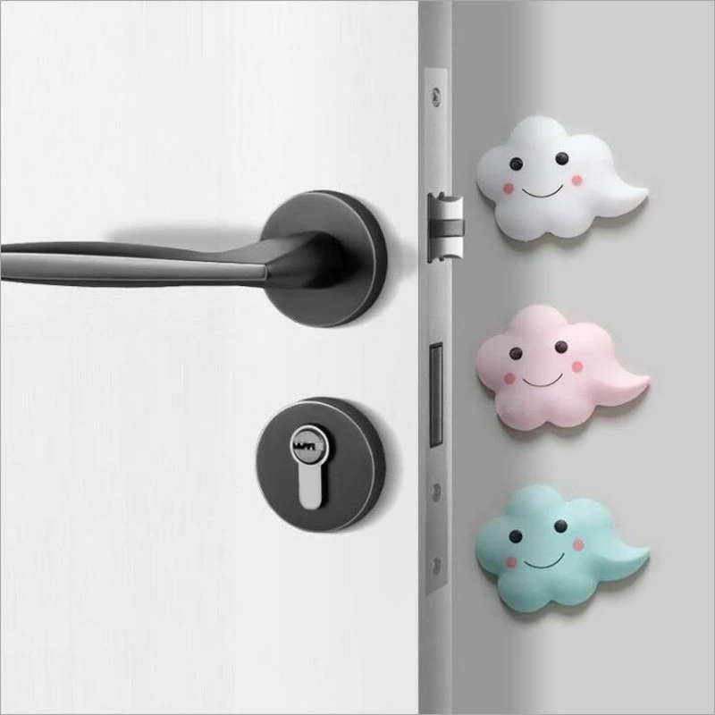 

Wall Door Handle Anti-collision Sticker Cloud Magnets For Refrigerators Message Sticker Magnes na lodowke Household Decor