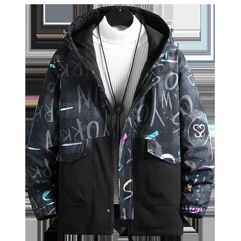 2022 Men's Down Jacket Warm Large Size Jacket Men's Casual High-quality Reflective Article Coat Winter Male Jacket Men's Coat
