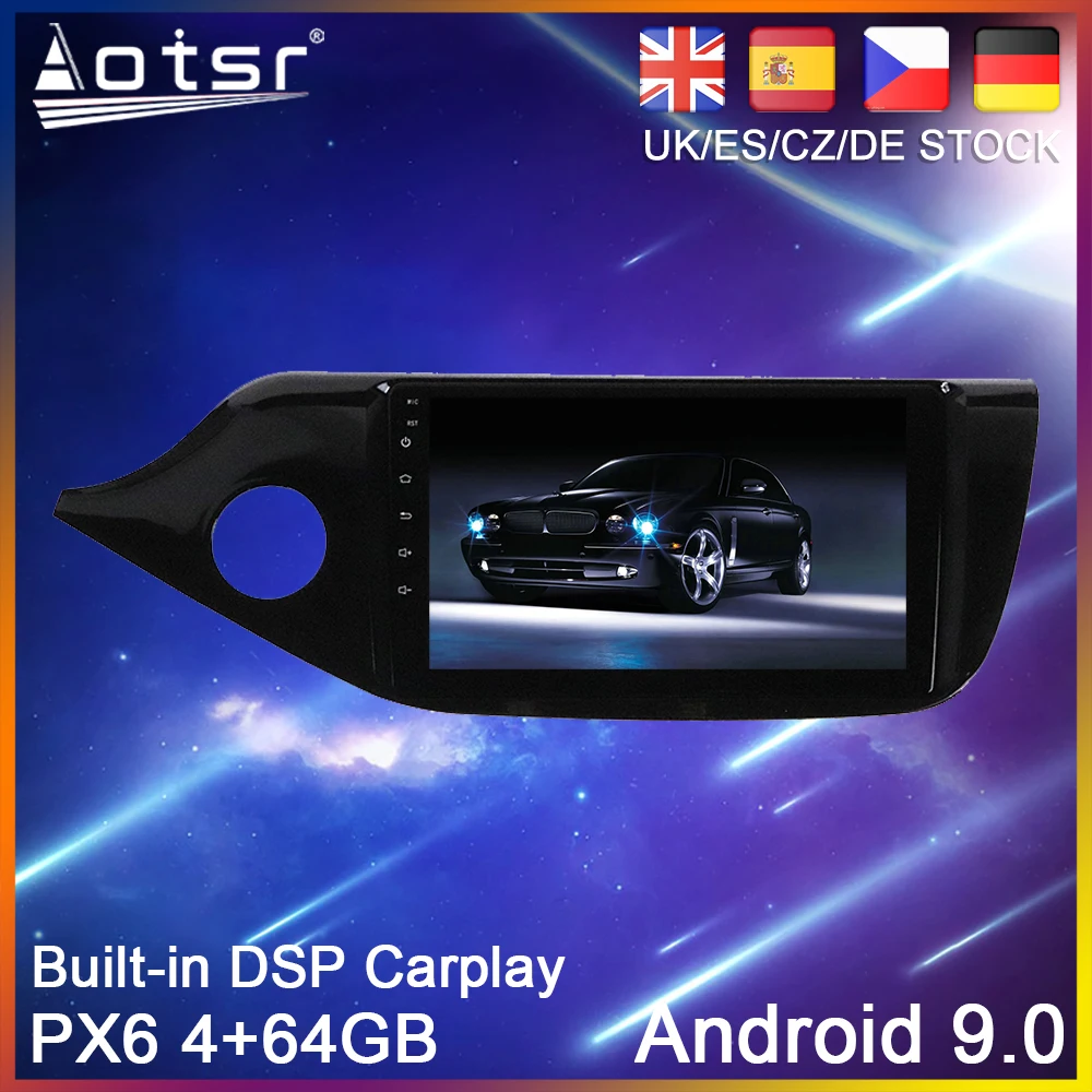Автомагнитола на Android 10 0 PX6Car gps навигация для KIA Cee 'd CEED JD 2012 2018 автомагнитола