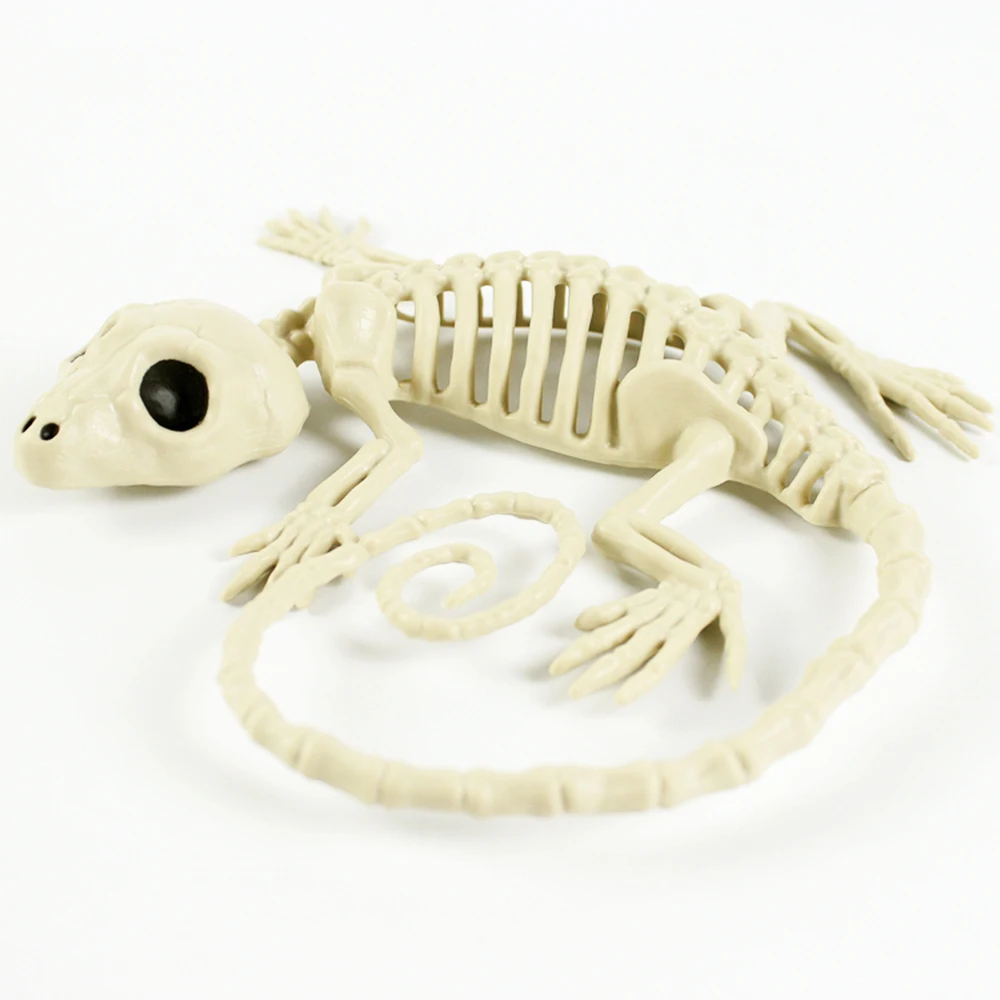 Хэллоуин Gecko Bone Bar жуткие пугающие игрушки Gecko модель страшный сценический реквизит страшный Gecko Скелет Животное украшение реквизит