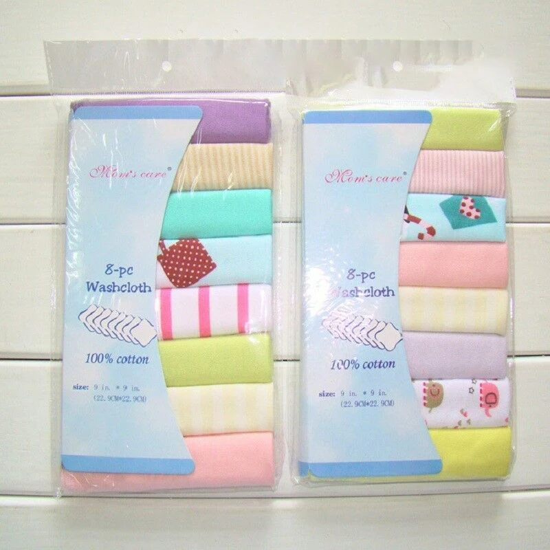 8 шт./упак., хлопковые полотенца для новорожденных, слюнявчик, полотенце для кормления, Bebe Toalha, тканевый носовой платок, Детская мочалка