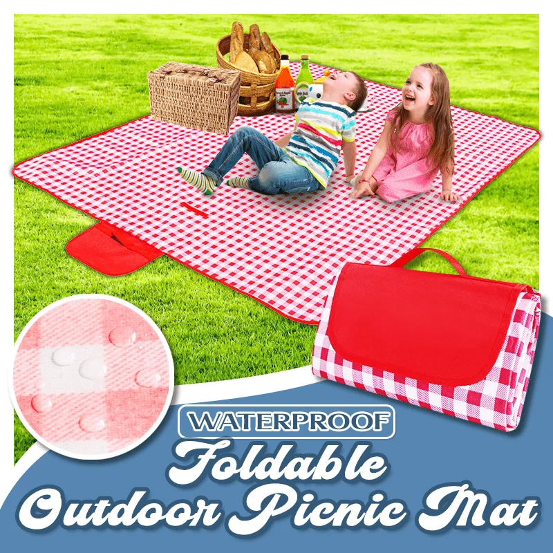 600D Waterproof Foldable Outdoor Picnic Mat Camping Magic Beach Mat Outdoor Travel Magic Sand Free Mat Beach Picnic Dropshipping