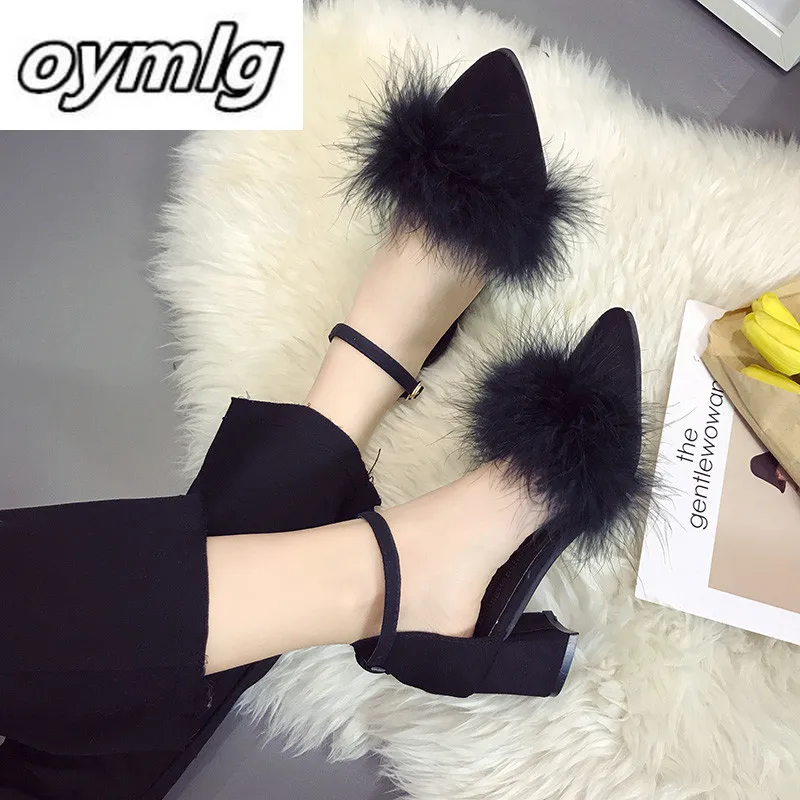 Женские замшевые туфли лодочки на высоком каблуке 5 см с пряжкой весну 2020|Туфли| |