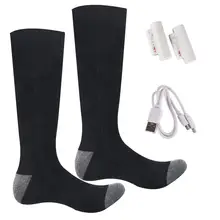 Зарядка батареи с подогревом носки зимние электрические термальные носки Спорт на открытом воздухе носки#4D24