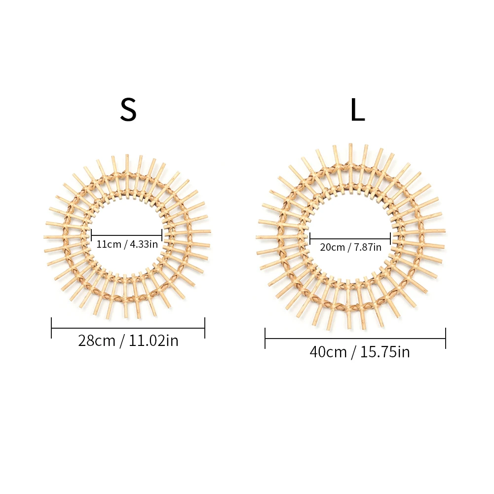 Декоративный ротанг зеркало ручной работы бамбуковая плетеная деревянная