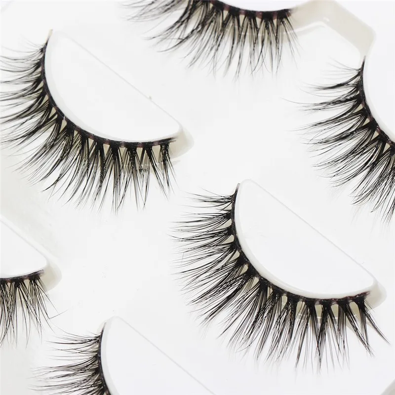 

3 Pairs Natural False Eyelashes Handmade Thick Makeup Soft Long Fake Eye Lashes Makeup Beauty Extension Tools Free Shipping