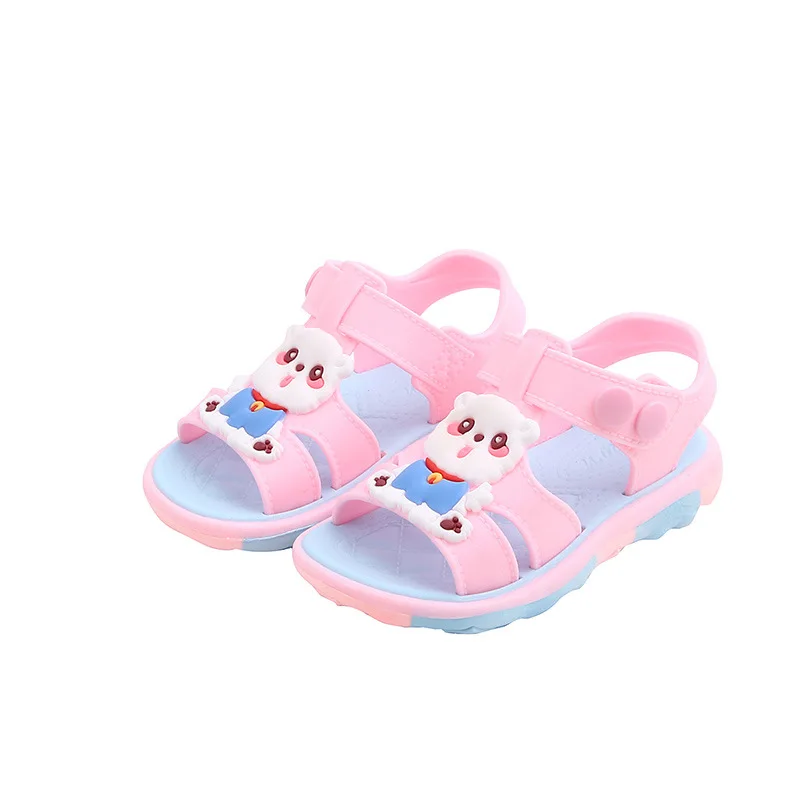 

Boys Girls Unisex Sandals 2020 New Summer Baby Kids PVC Shoes Multicolored Buckle Strap Children Home Beach Sandals Shoes B0010