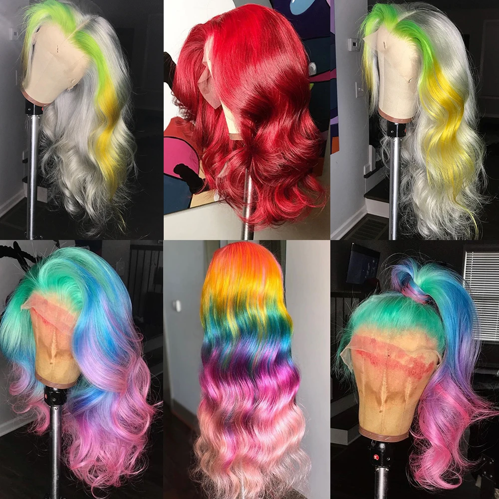colored hair wig