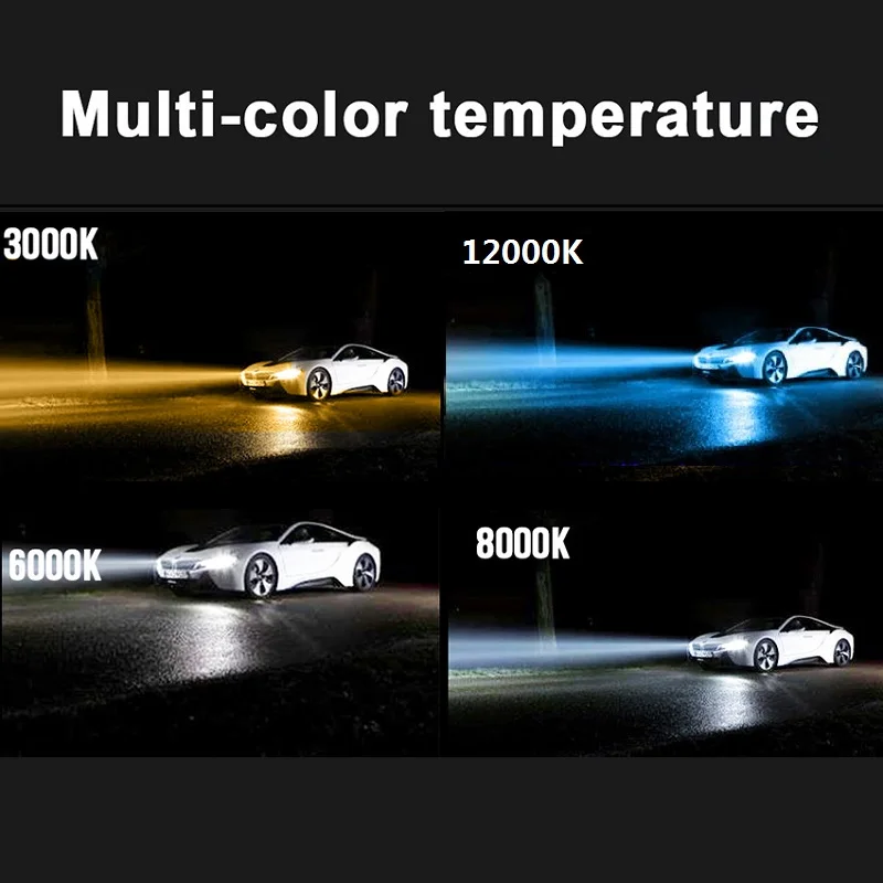 LED H4 H8 Led Bulb Car Fog Light H11 Led Bulb H7 H9 H10 H1 9005 HB3 9006 HB4 6000K Lights 12000Lm Auto Fog Lamp 3000K 3030 car headlight bulbs