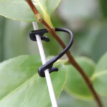 

100Pcs/Pack Garden Plant Vines Fastener Tied Buckle Hook Vines Strapping Clips Greenhouse Vegetables Stems Fixed Buckle Hook