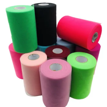 

15cm 100 Yards DIY Table Skirt Birthday Wedding Party Decoration Tulle Organza Roll Party Decoration Mariage Baby Shower Decor