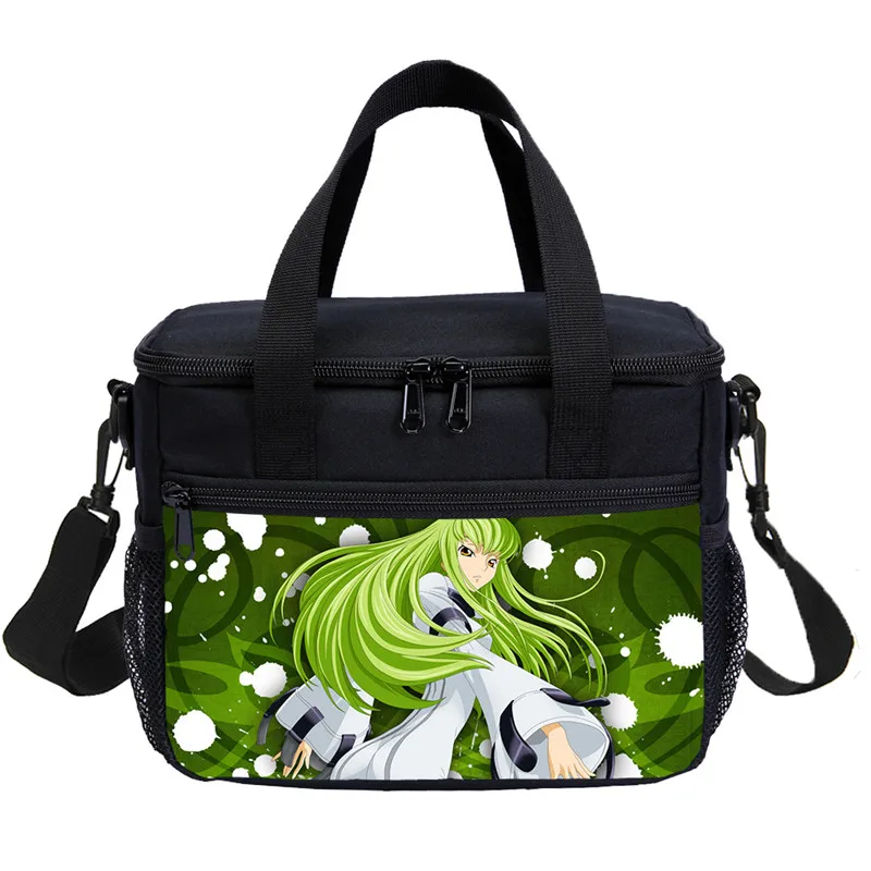 Малый мешок обеда для мальчиков и девочек модные крутые аниме код Geass письмо 3D печать льда мешок изолированный тепловой Пикник Ланчбокс Sac основной - Цвет: DODIB4076310-S1087