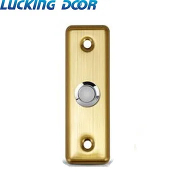 

LUCKING DOOR Stainless Steel Exit Button Push Switch Door Sensor Opener Release for Magnetic Lock Access Control Golden