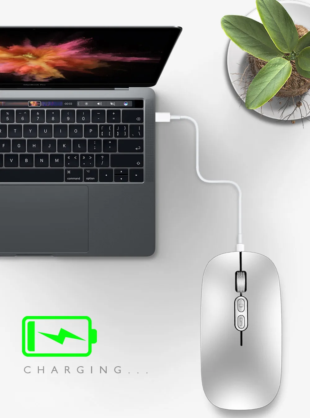 USB беспроводная мышь 2,4 ГГц 1600 dpi оптическая компьютерная игровая мышь 3 кнопки перезаряжаемая Бесшумная мышь для ноутбука компьютера ПК 19NOV1