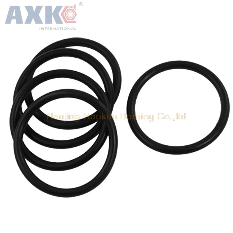AXK 100pcs NBR O Ring Seals Gasket 1mm Thickness Food Grade O-ring Seal 70SHA Black Rubber Sealing Rings Grommet | Обустройство дома