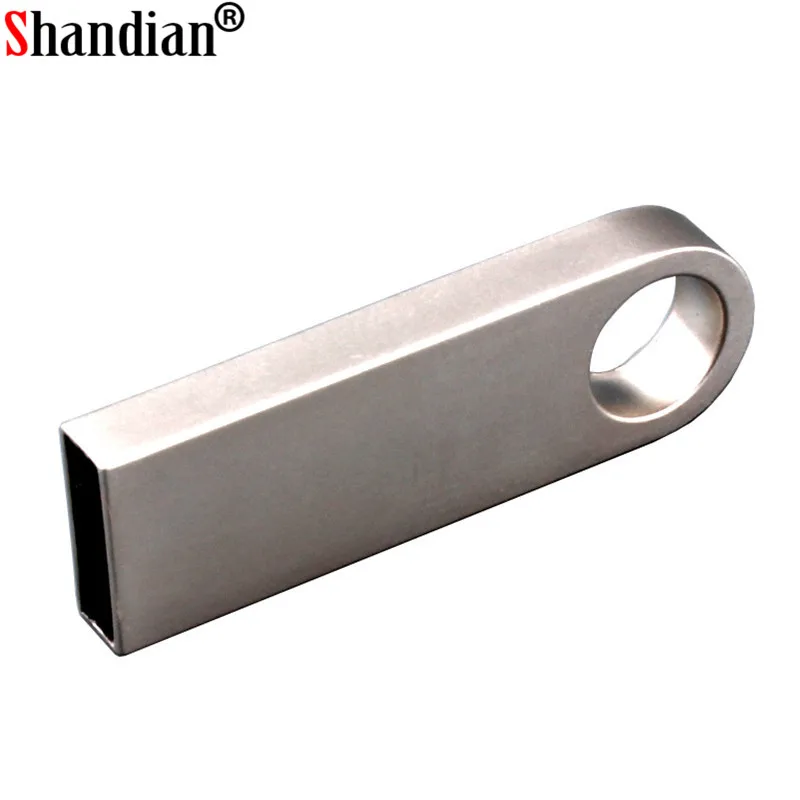 Внешний флэш накопитель SHANDIAN из нержавеющей стали 4 ГБ 8 16 32 ГБ|USB флэш-накопители| |