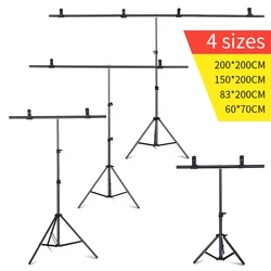 T-shape Metal Backdrop Background Stand Frame Support Multiple Sizes For Photography Photo Studio Video Cromakey Green Screen T-shape Metal Backdrop Background Stand Frame Support Multiple Sizes For Photography Photo Studio Video Cromakey Green Screen