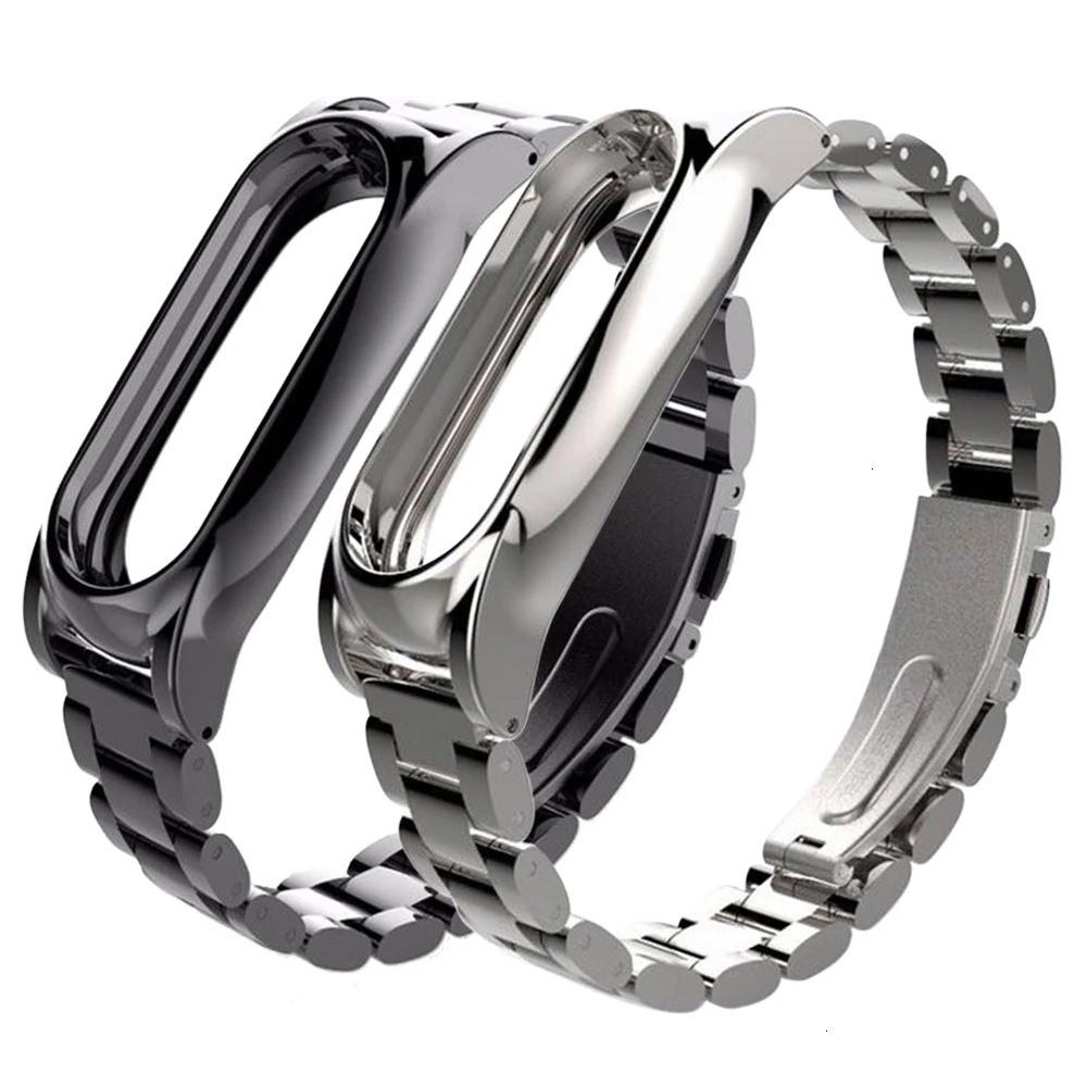 

Stainless Steel band for xiaomi mi band 2 strap Plus Metal Screwless wrist strap for Miband 2 smart bracelet Watchband