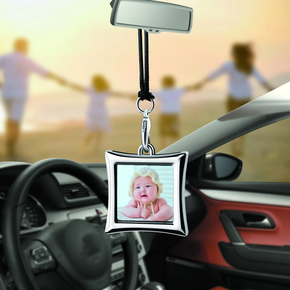 Décoration véhicule,Cadre photo en métal pendentif voiture créatif,ornement  automatique,décoration de rétroviseur - Style B[F93] - Cdiscount Maison