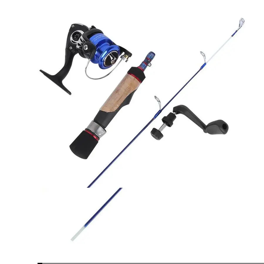 Телескопическая удочка для подледного лова 55 см стекловолокно 5 подшипник