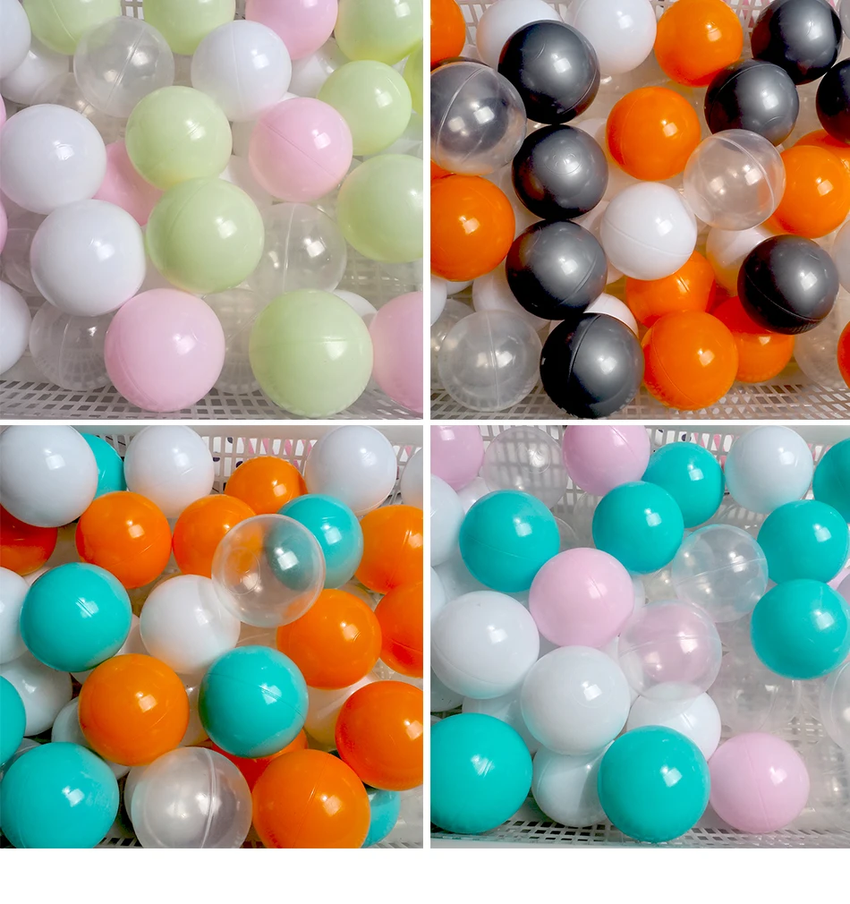 

7CM/50PCS Eco-Friendly Balls For Dry Pool Colorful Ball Pit Soft Plastic Ocean Wave Ball Funny Toys For Children Kid Baby