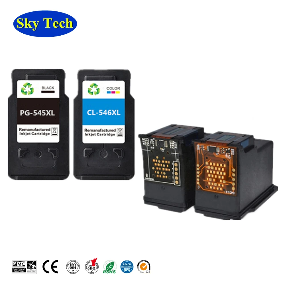 Pg545 Cl546 Re-Fabbricati Cartucce Di Inchiostro Per Canon Ip2850 Ip2855 Mg2450 Mg2455 Mg3050 Mg2550 Mg2555 Mg2950 Mg2955 Mx495 Ts3150